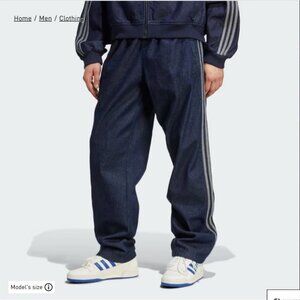 Men's Medium adidas Adicolor Loose Denim Jeans Pants Stone